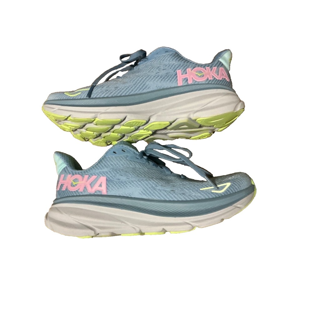 Hoka Clifton 9 1127896 Running Shoes Sneakers Women Size 6B Blue